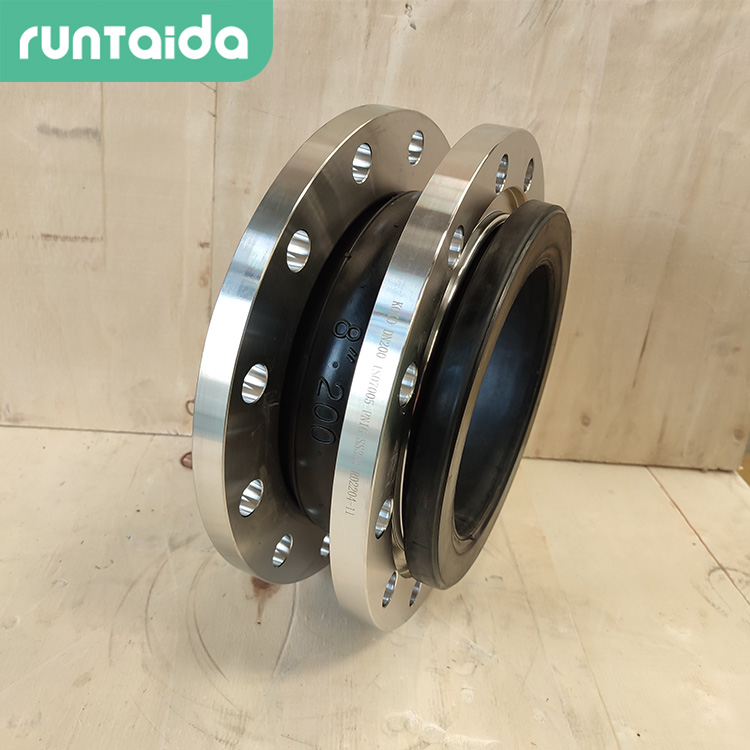 潤泰達-EPDM橡膠接頭三（sān）元乙丙橡膠軟接頭可曲撓橡膠伸縮接頭